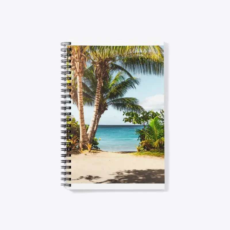 Palm Trees and The Beach Notebook